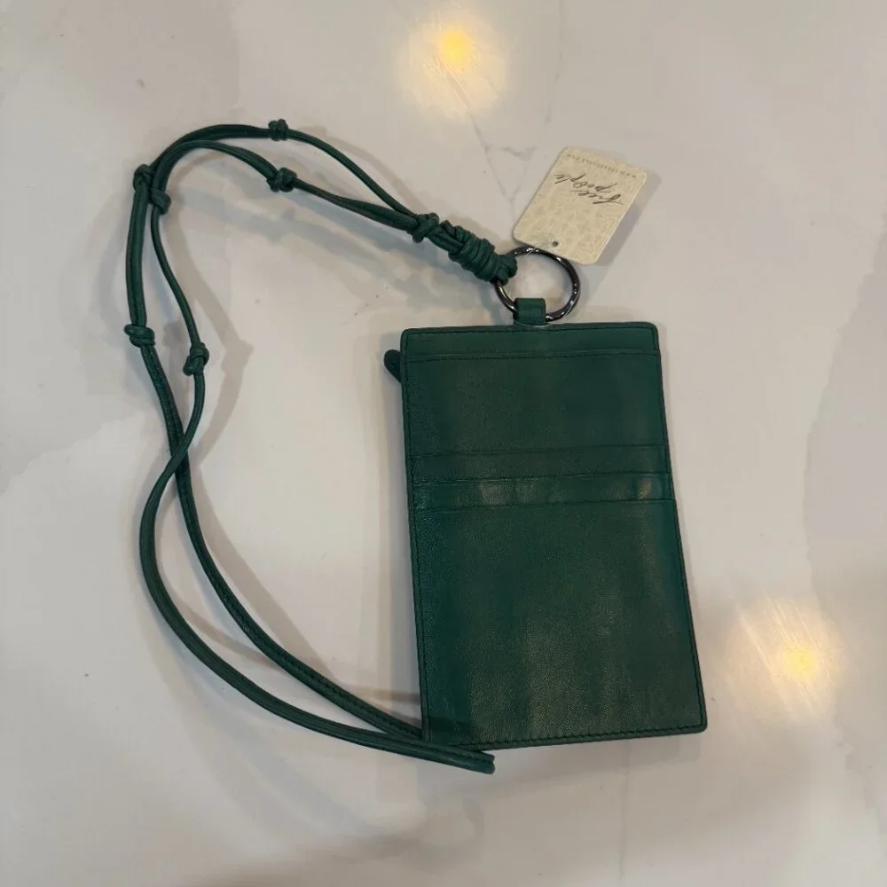 Free People Sun's Out Crossbody Wallet Bag in Green NWT - Picture 5 of 8